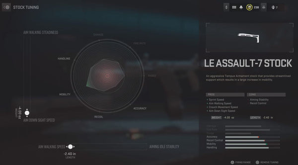 LE Assault-7 Stock