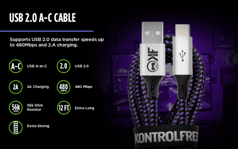 USB A-to-C Gaming Cable™